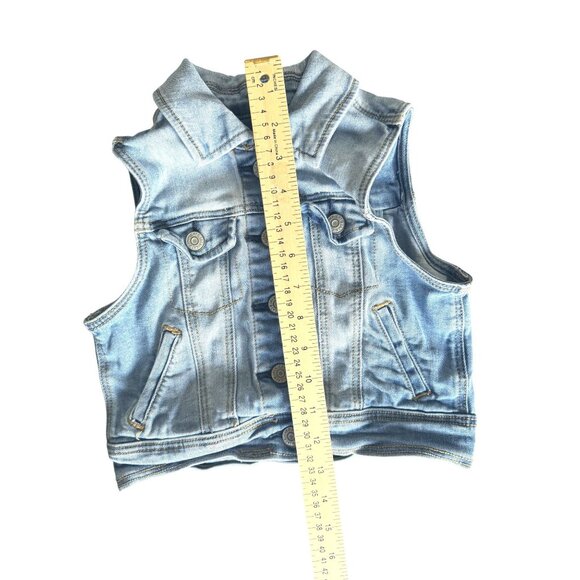 Girls Cat and Jack Demin Vest Size Small - Picture 8 of 8